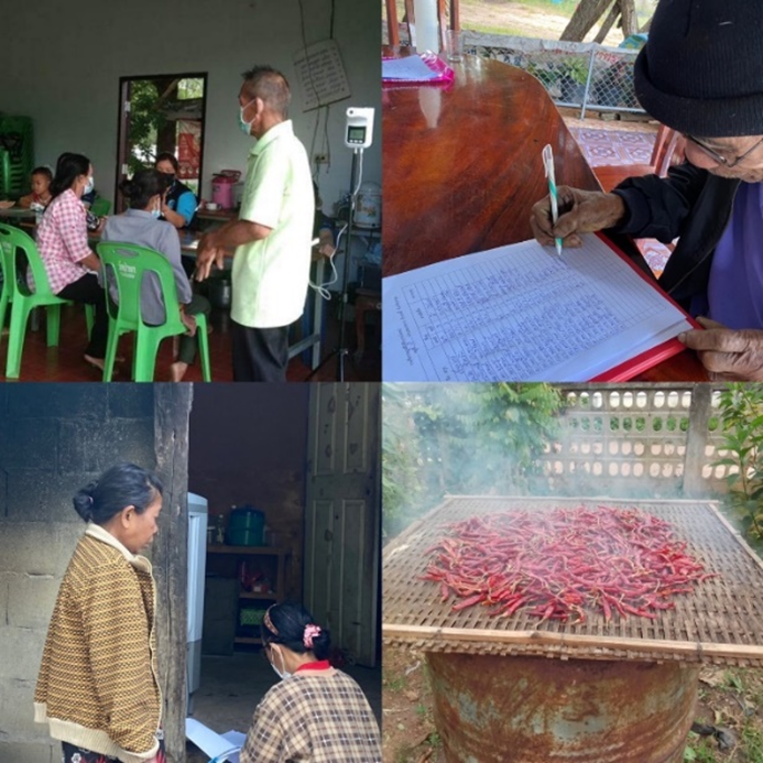 The questionnaire surveying of this research in Ban Palad Community, Li City, Lamphun Province, Thailand