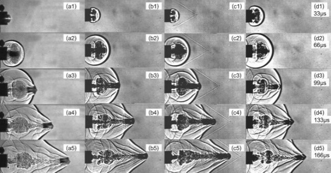 เปรียบเทียบพฤติกรรมของคลื่นกระแทก